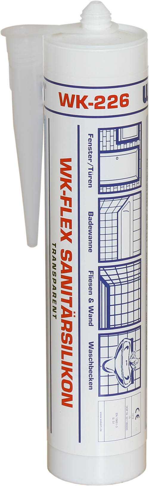 Flex Sanitär-Silikon transparent WK 226-300